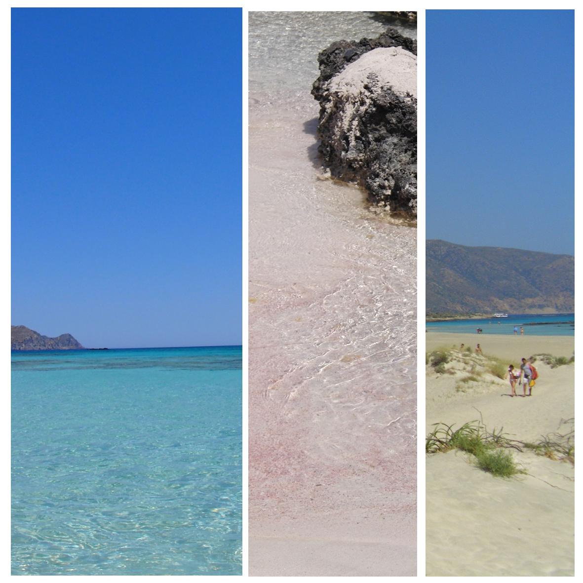 Detaljer fra stranden Elafonissi