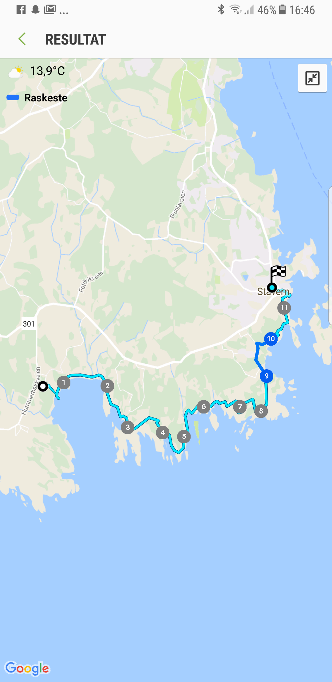 Kyststien Larvik - ruten fra Lydhus til Stavern