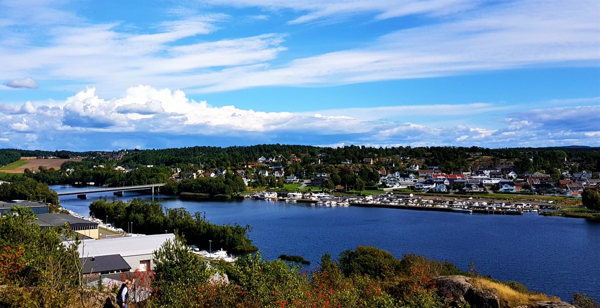 Utsikt fra Oseberget i Larvik