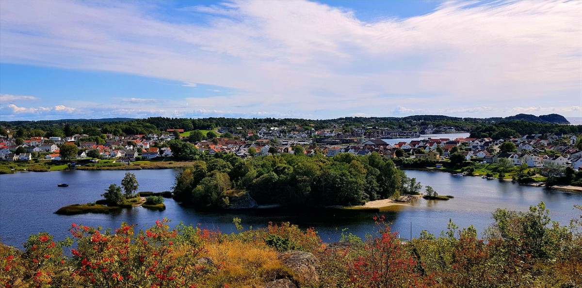Utsikt fra Oseberget i Larvik