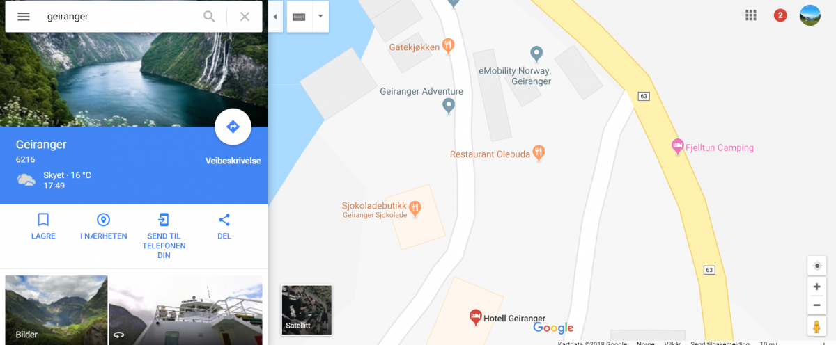 Google maps reiseplaner bilferie norge - reiseblogg
