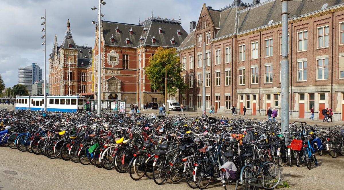Sykkelparkering i Amsterdam
